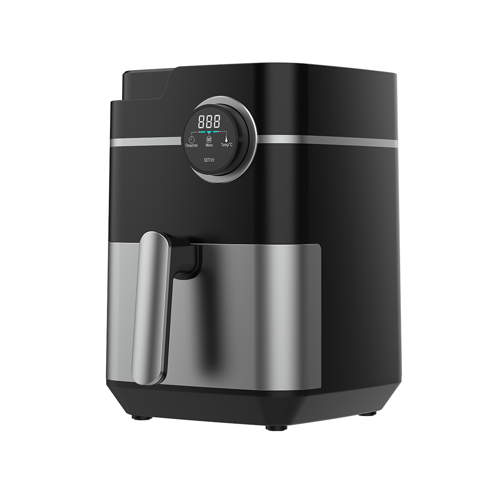 How does the 1.8L new design economic mini air fryer use the electronic panel to achieve convenient operation?