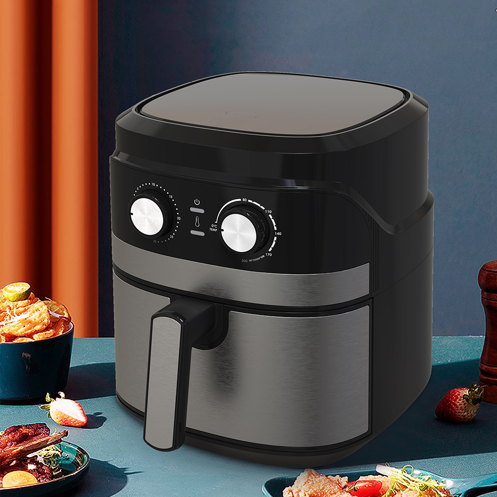 5.5L knob control temperature timer control air fryer YYZG-550S